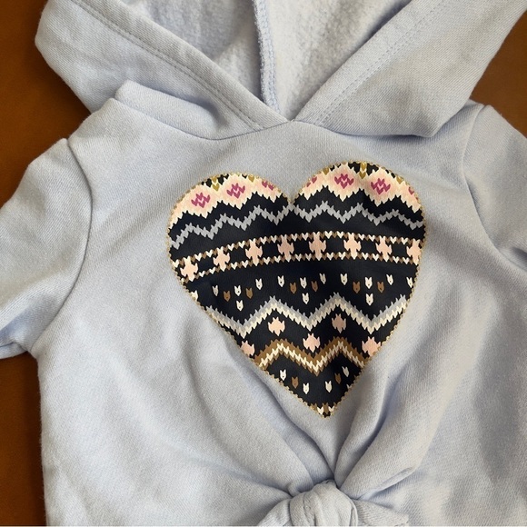 Carter’s 2-Piece Heart Top and Legging Set Blue/Pink size 3 months - Picture 2 of 5